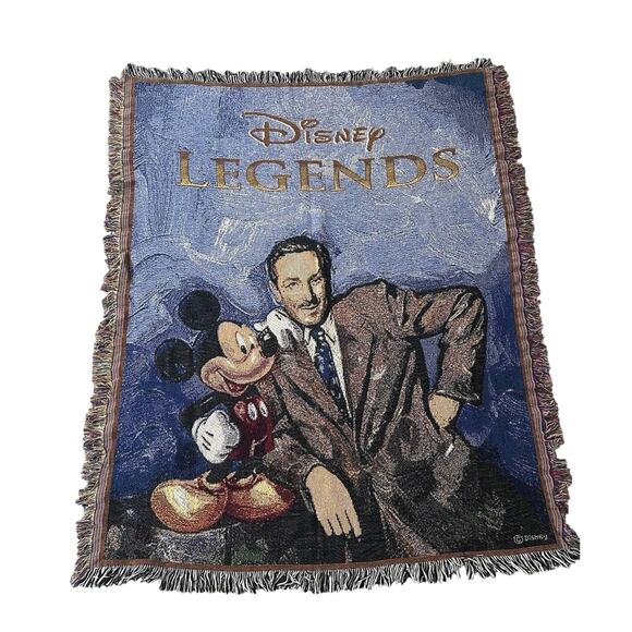 Disney Vintage Legends Throw blanket Mickey and Walt